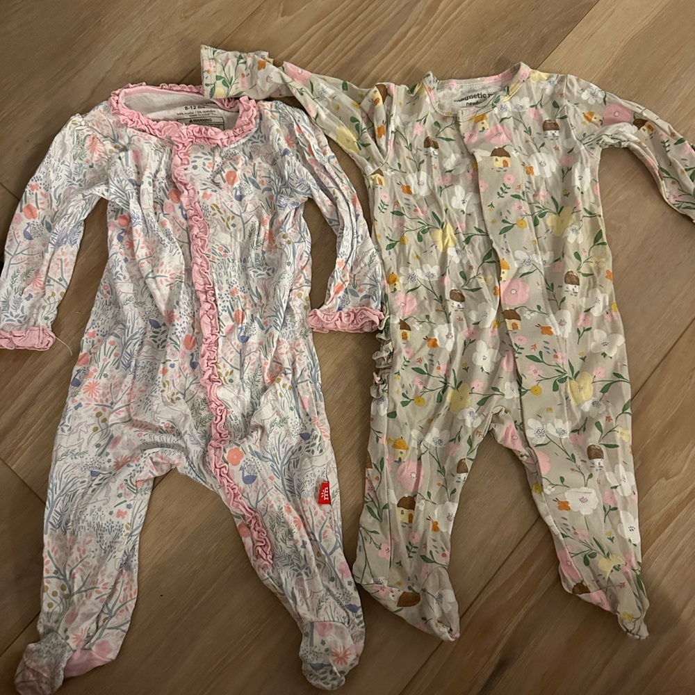 Magnetic Me Floral Kids One Piece Pajamas